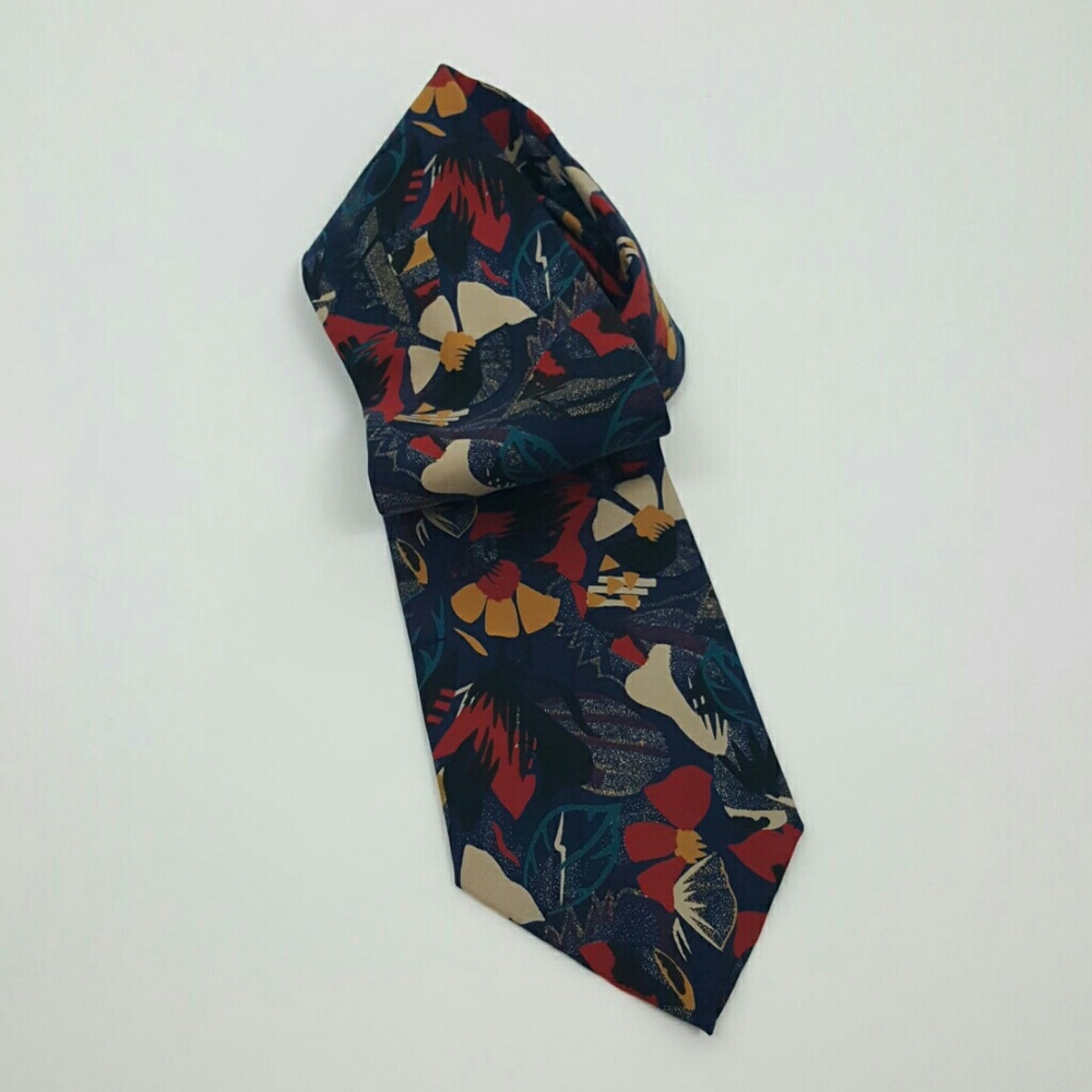 Bellini polyester New York Milan  Multicolor men tie vintage